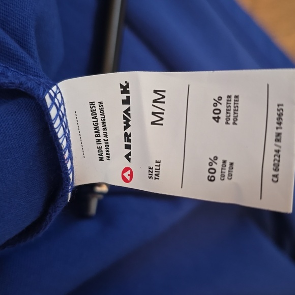 AIRWALK BRAND MEN'S BLUE LONG SLEEVE TEE-SHIRT SIZE MEDIUM - Picture 10 of 16